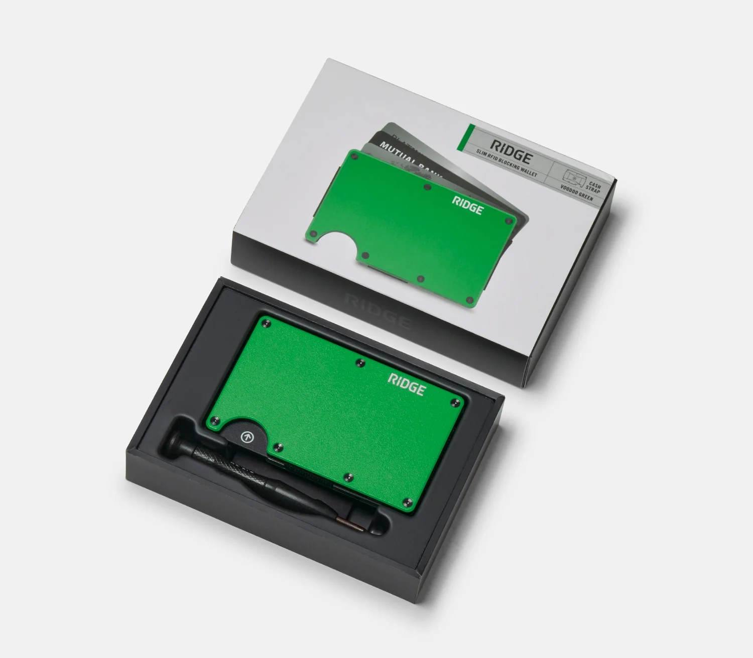 Ridge Wallet - Voodoo Green 13 Ridge Wallet - Voodoo Green