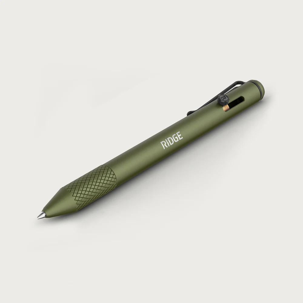 Ridge Bolt Action Pen - Matte Olive