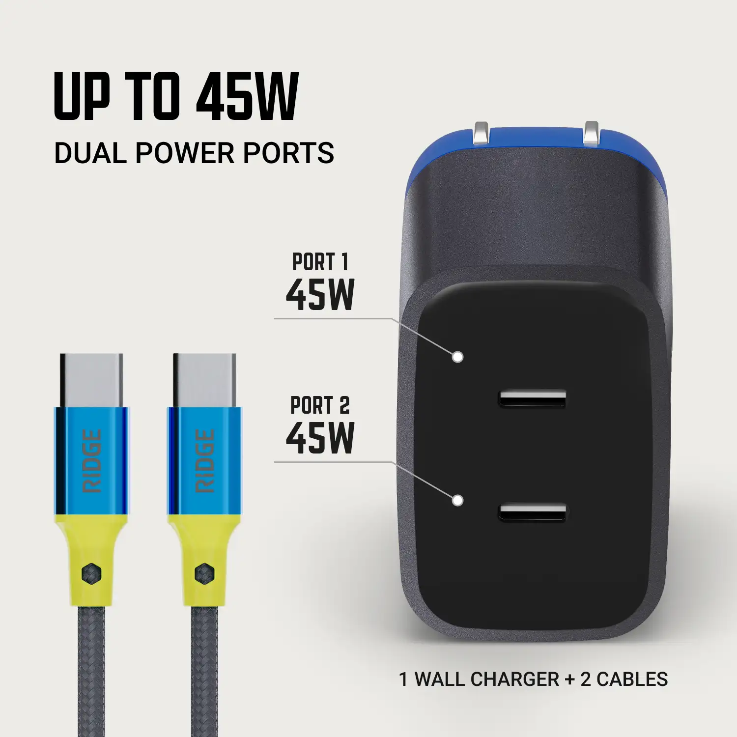 Wall Charger Set - 45W - Legacy Spec 2 Wall Charger Set - 45W - Legacy Spec