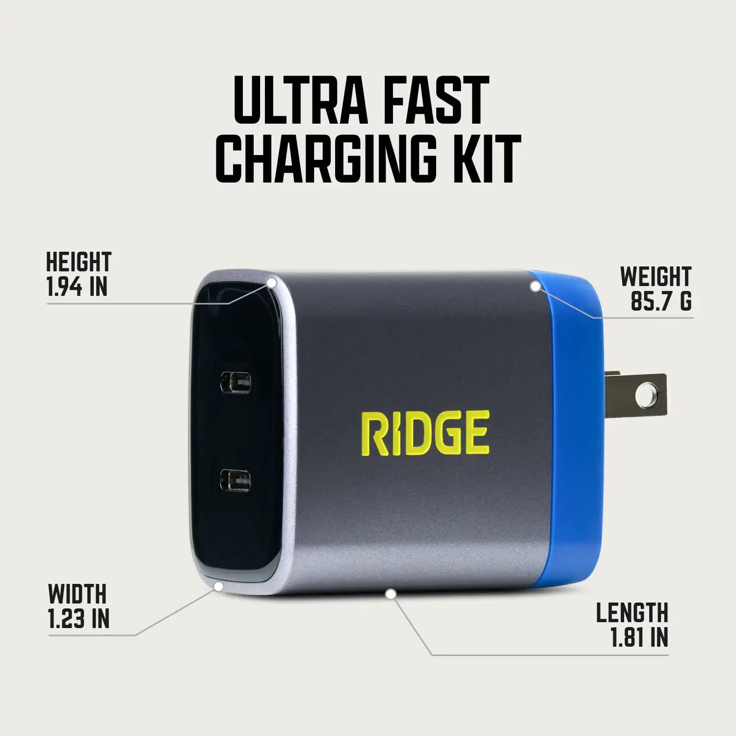 Wall Charger Set - 45W - Legacy Spec 3 Wall Charger Set - 45W - Legacy Spec