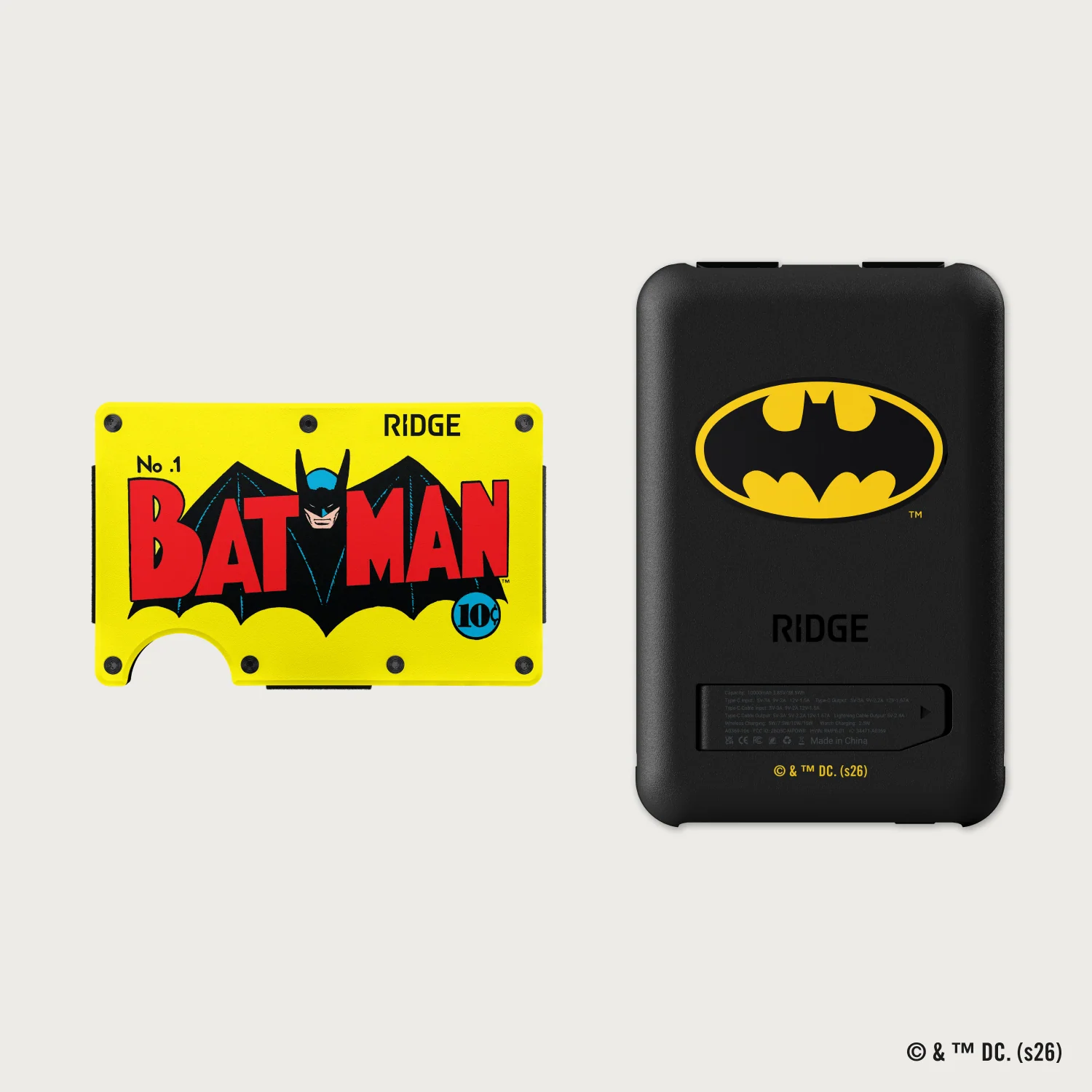 Ridge Wallet + Power Bank - Batman™ No. 1 + Batman™ 1 Ridge Wallet + Power Bank - Batman™ No. 1 + Batman™
