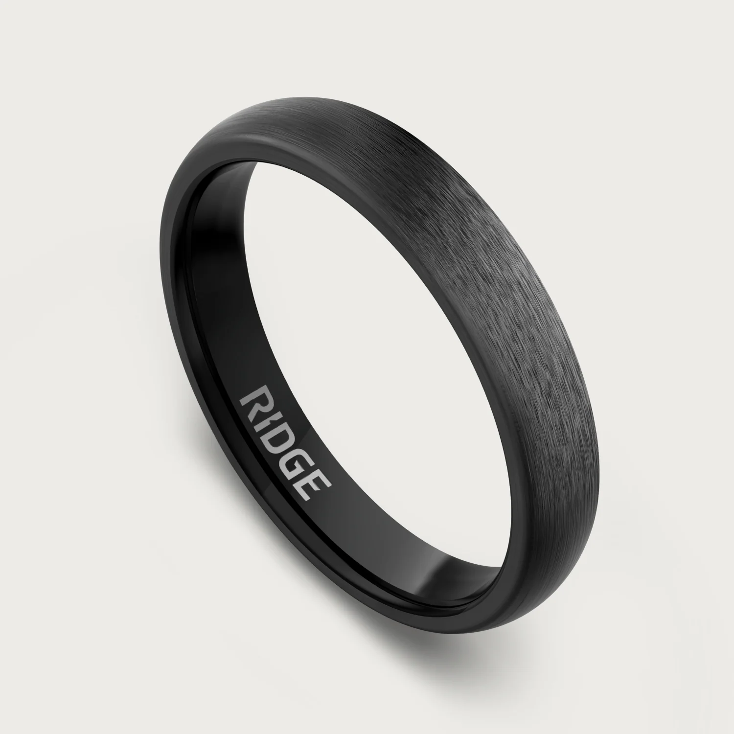 4mm Rounded Ring Set - Gunmetal