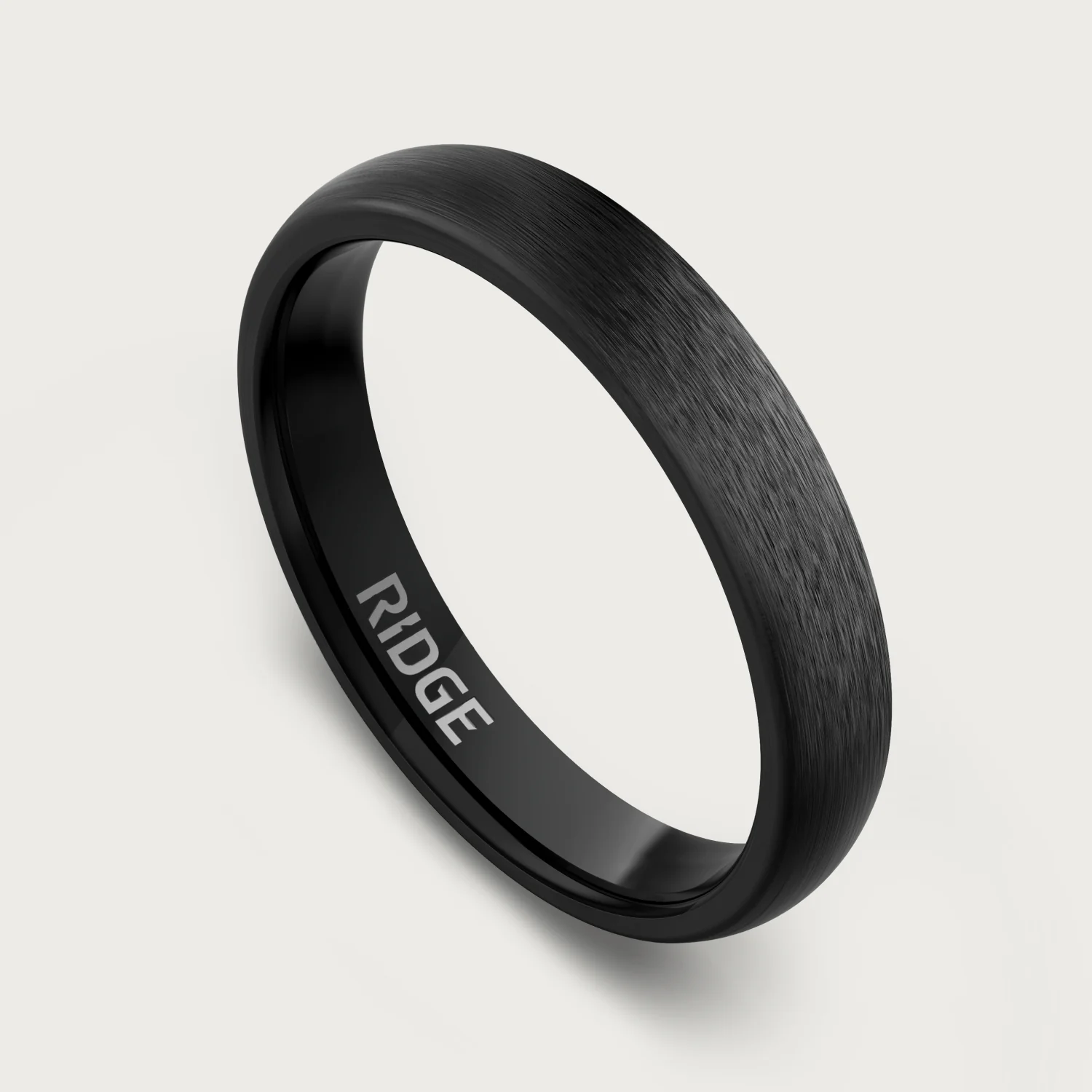 4mm Rounded Ring Set - Royal Black