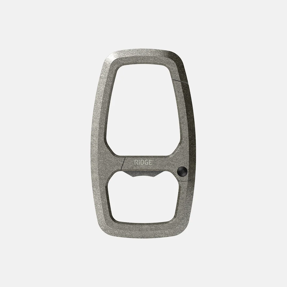 Dual Chamber Carabiner - Stonewashed Titanium