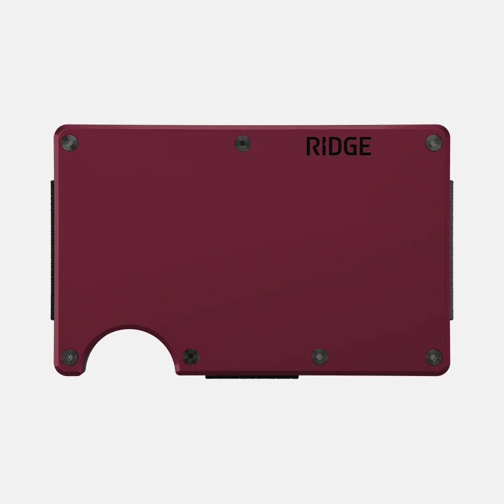 Ridge Wallet - Oxblood 1 Ridge Wallet - Oxblood
