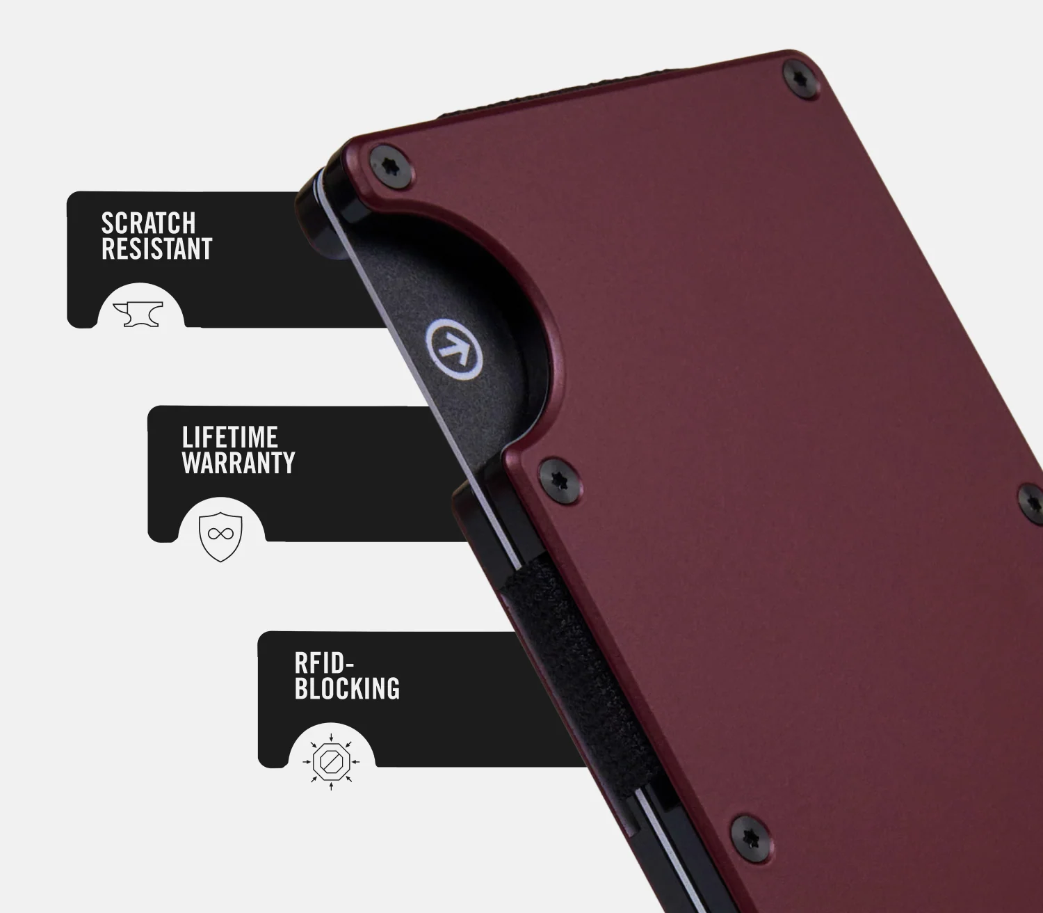 Ridge Wallet - Oxblood 6 Ridge Wallet - Oxblood