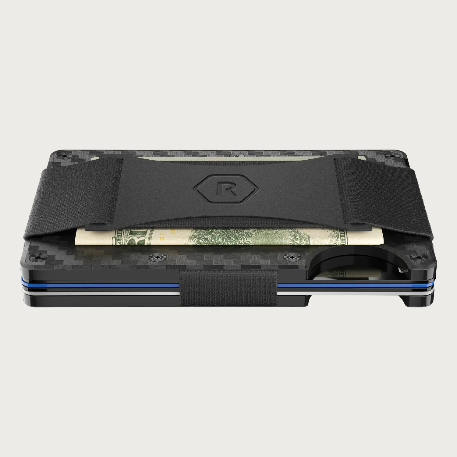 Ridge Wallet - Cleveland Browns - Carbon Fiber 3k 3 Ridge Wallet - Cleveland Browns - Carbon Fiber 3k